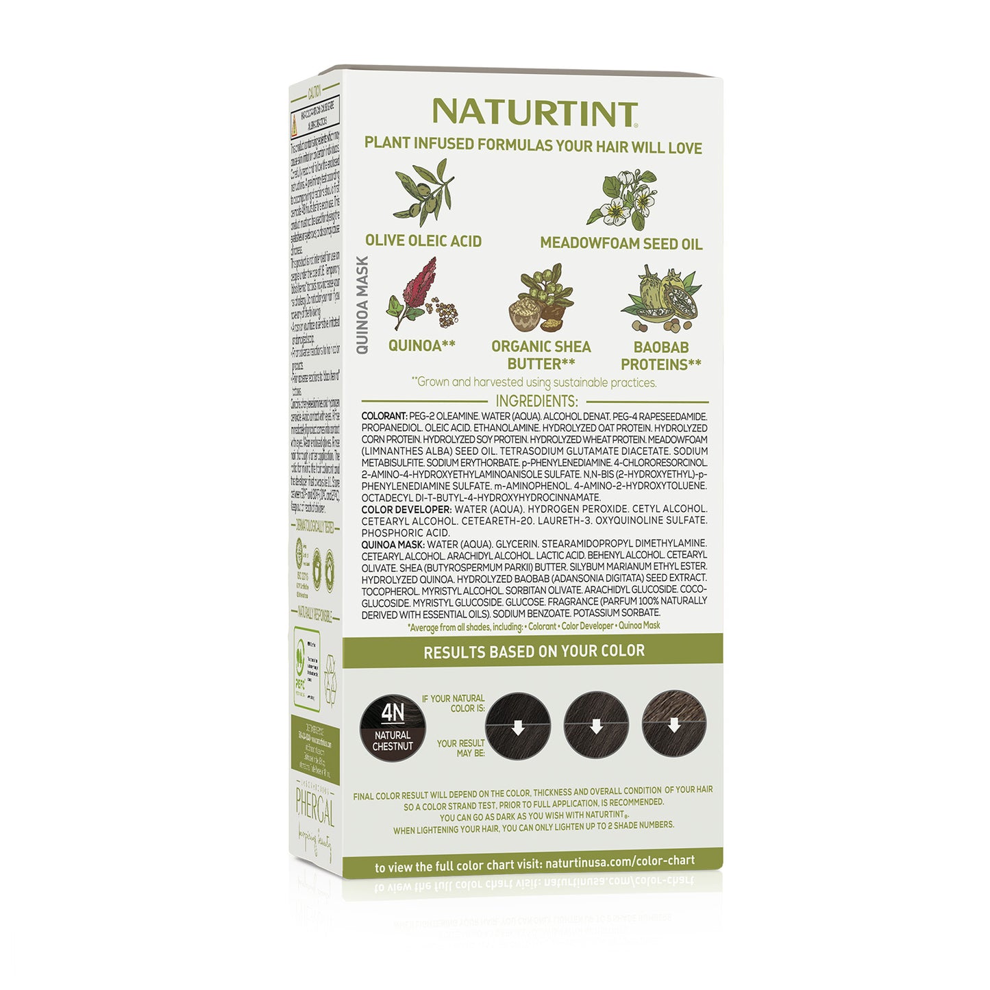 Naturtint Permanent Hair Color 4N Natural Chestnut (Packaging may vary)