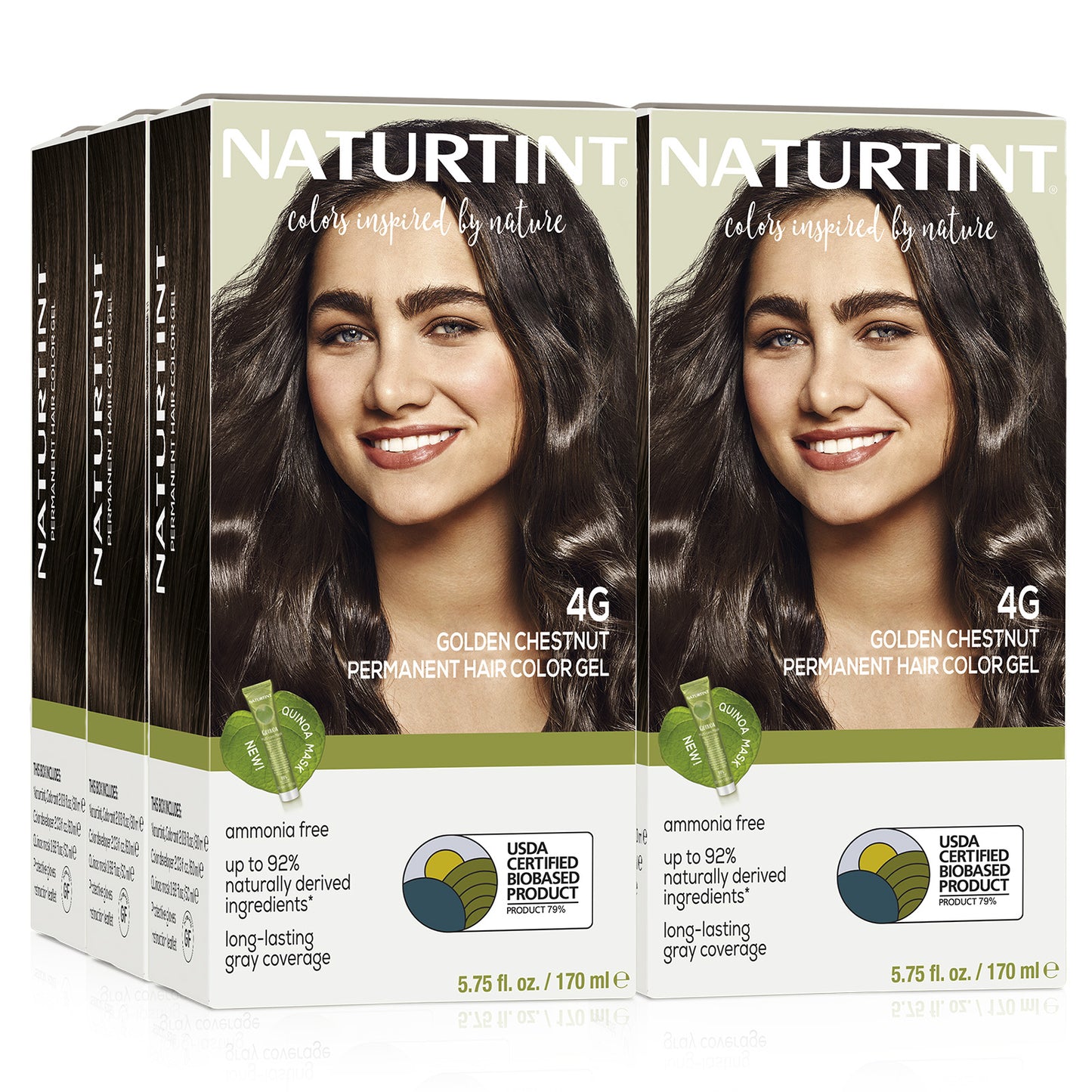 Naturtint Permanent Hair Color 4G Golden Chestnut (Packaging may vary)