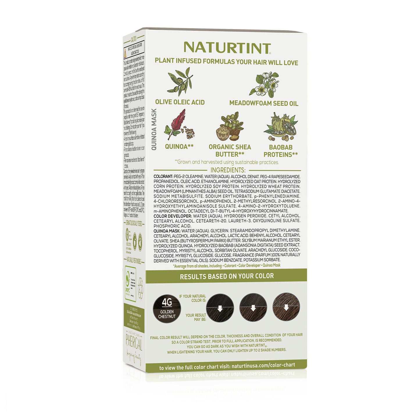 Naturtint Permanent Hair Color 4G Golden Chestnut (Packaging may vary)
