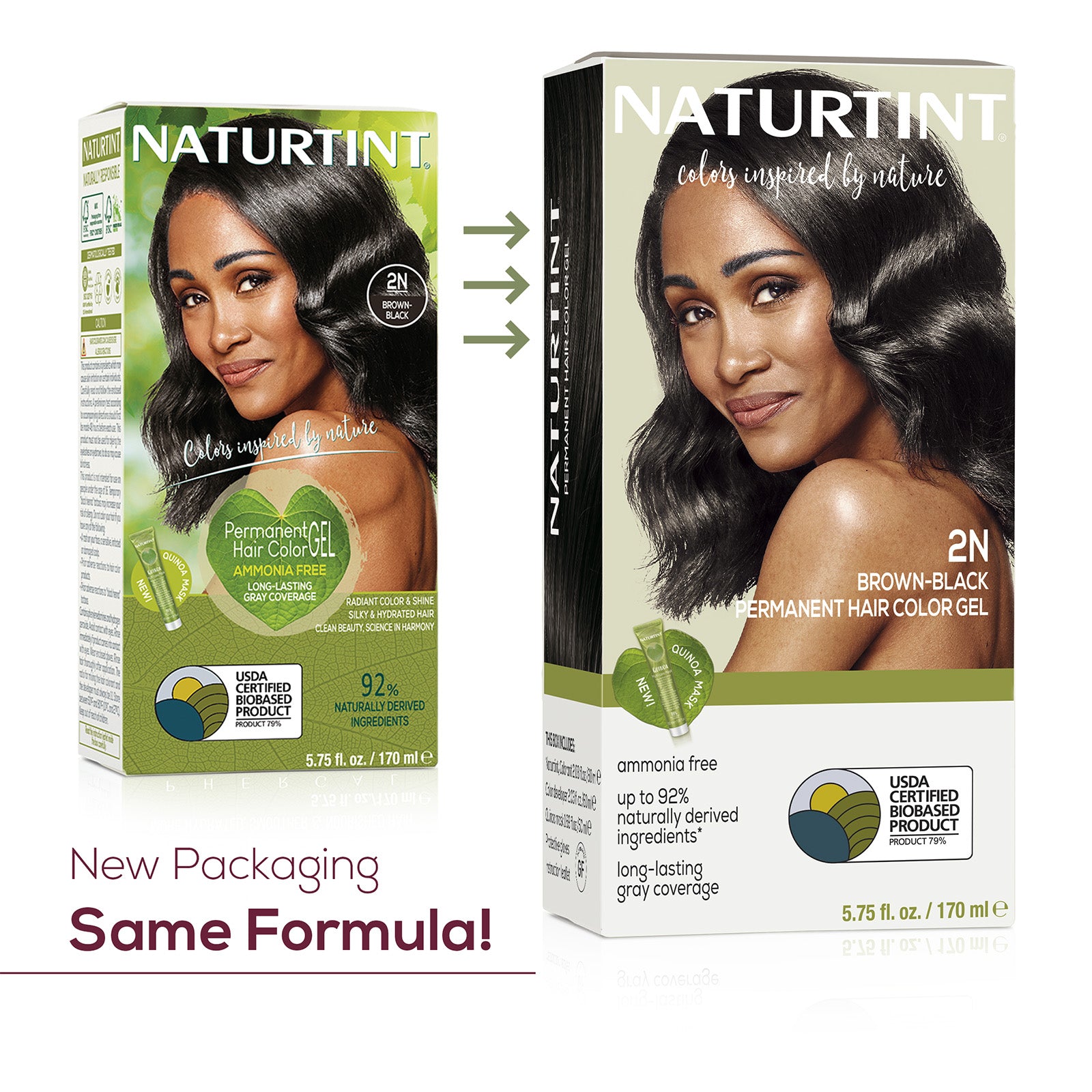 Naturtint Permanent Hair Color 2N Brown Black (Packaging may vary)