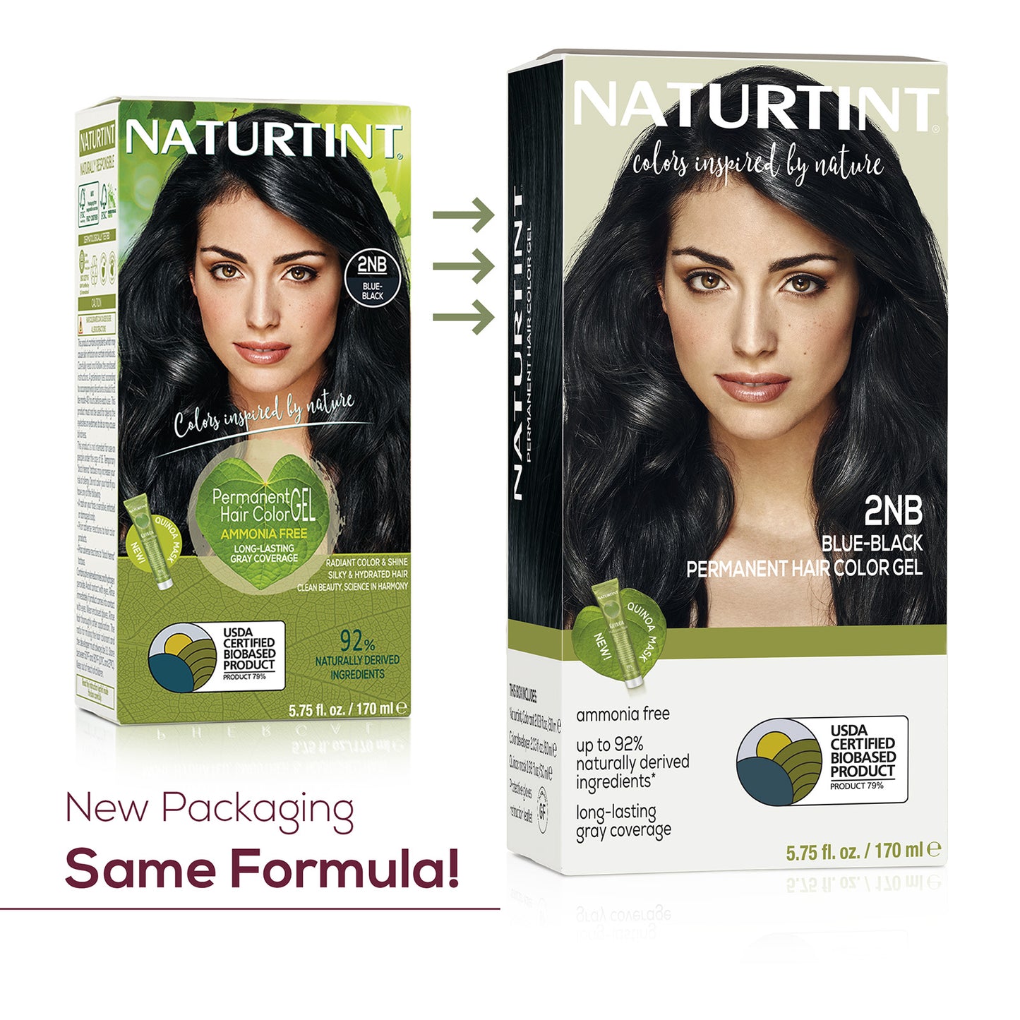 Naturtint Permanent Hair Color 2NB Blue Black (Packaging may vary)