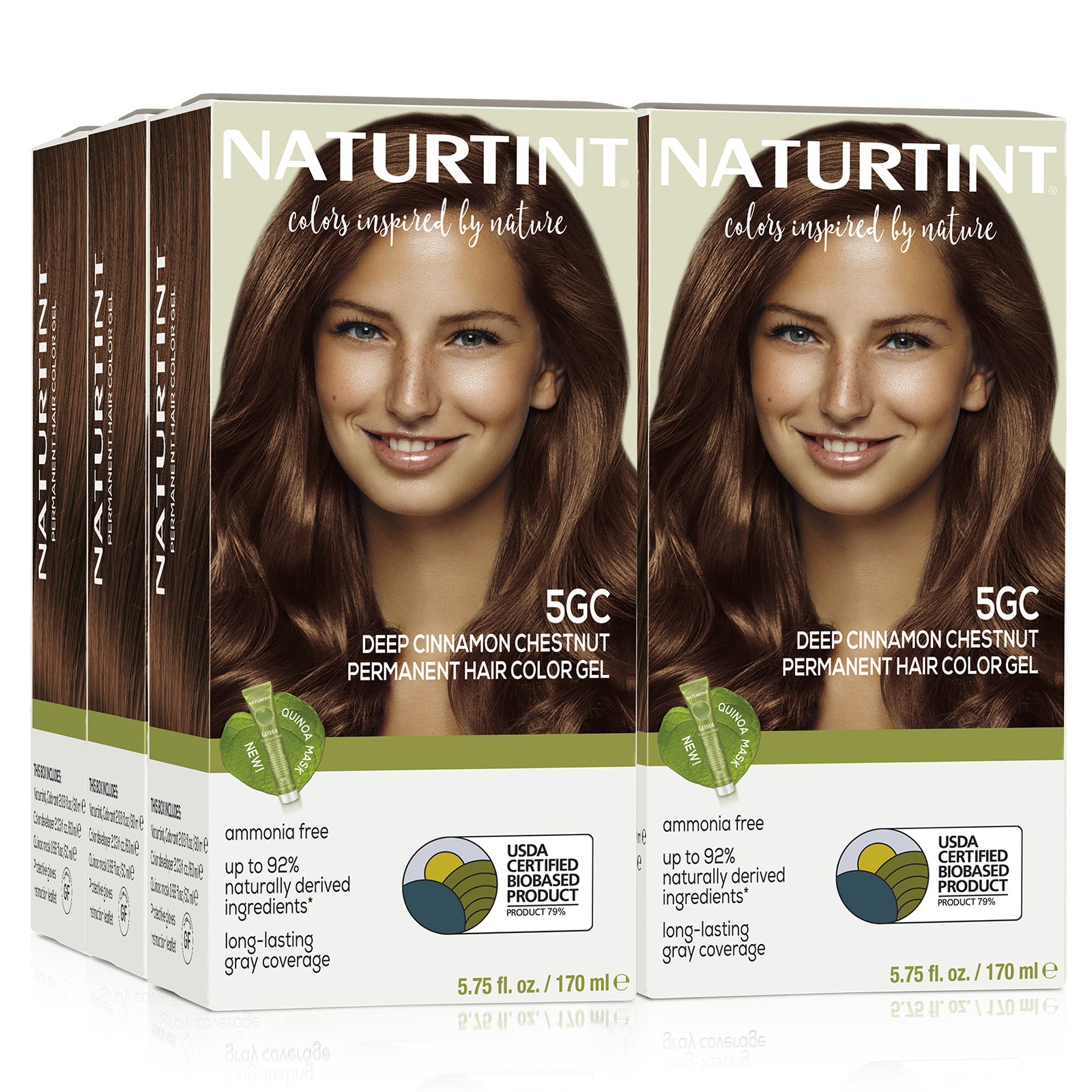 Naturtint Permanent Hair Color 5GC Deep Cinnamon Chestnut