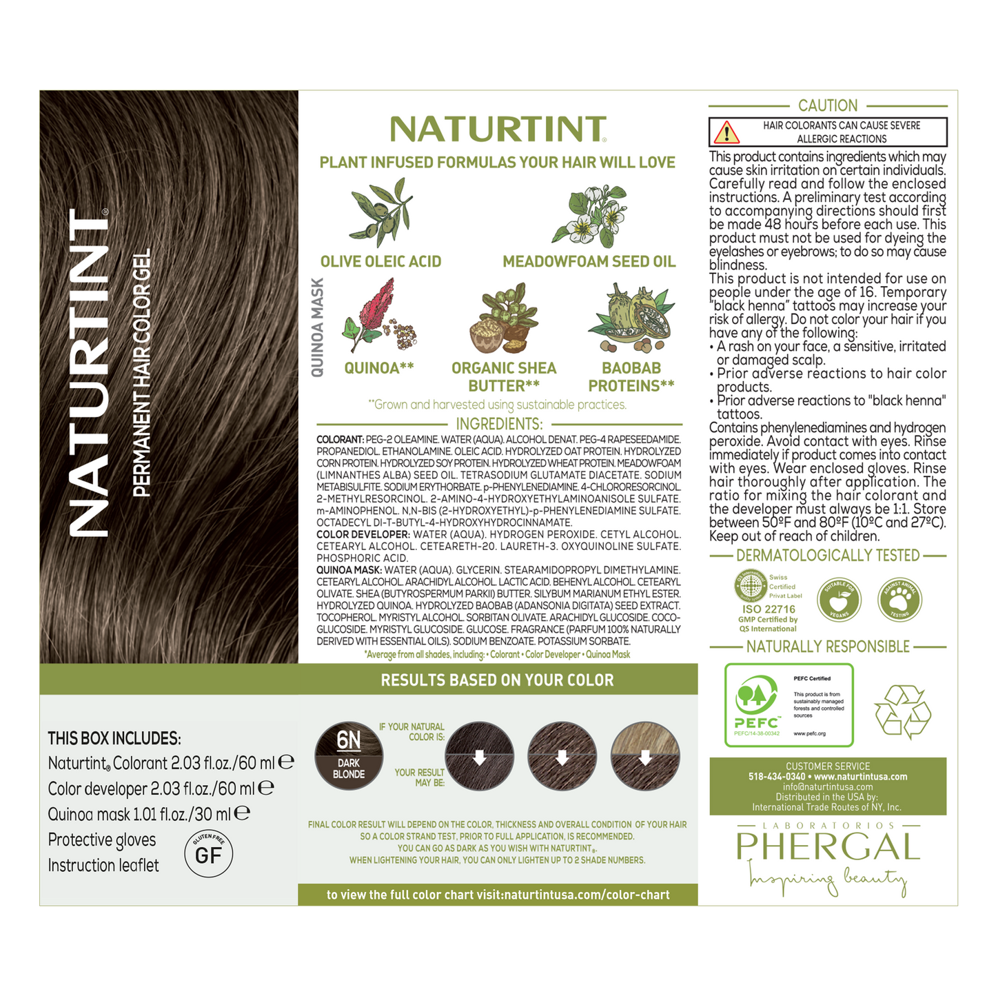 Naturtint Permanent Hair Color 6N Dark Blonde (Packaging may vary)
