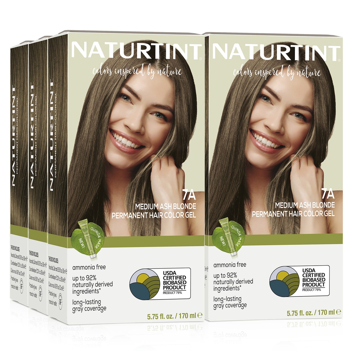 Naturtint Permanent Hair Color 7A Medium Ash Blonde