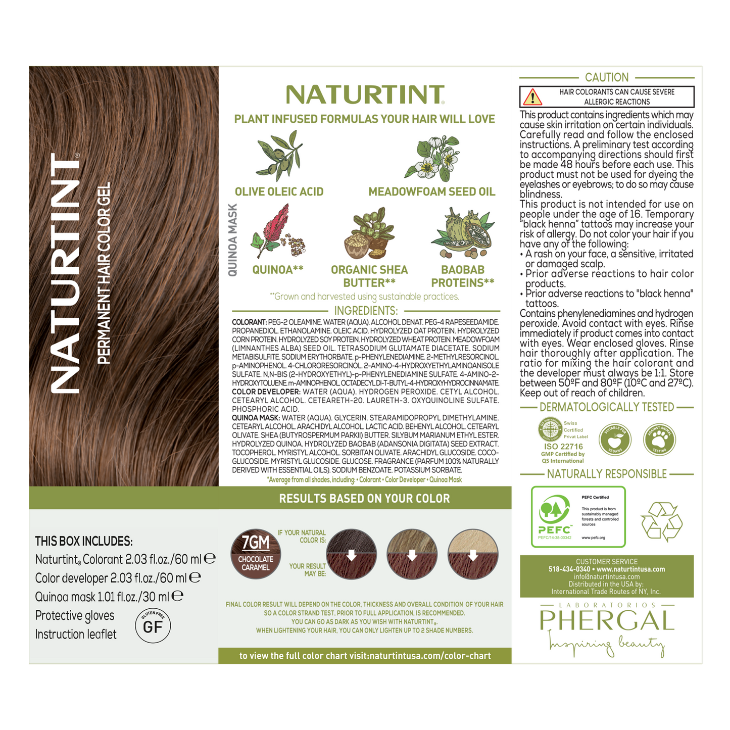 Naturtint Permanent Hair Color 7GM Chocolate Caramel (Packaging may vary)