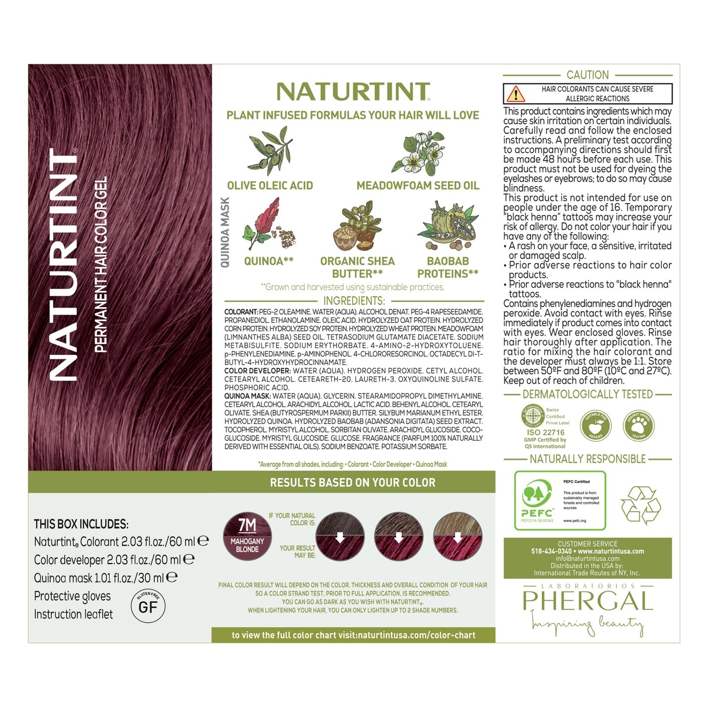 Naturtint Permanent Hair Color 7M Mahogany Blonde (Packaging may vary)
