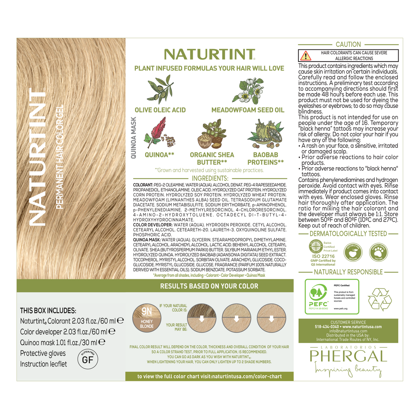 Naturtint Permanent Hair Color 9N Honey Blonde (Packaging may vary)