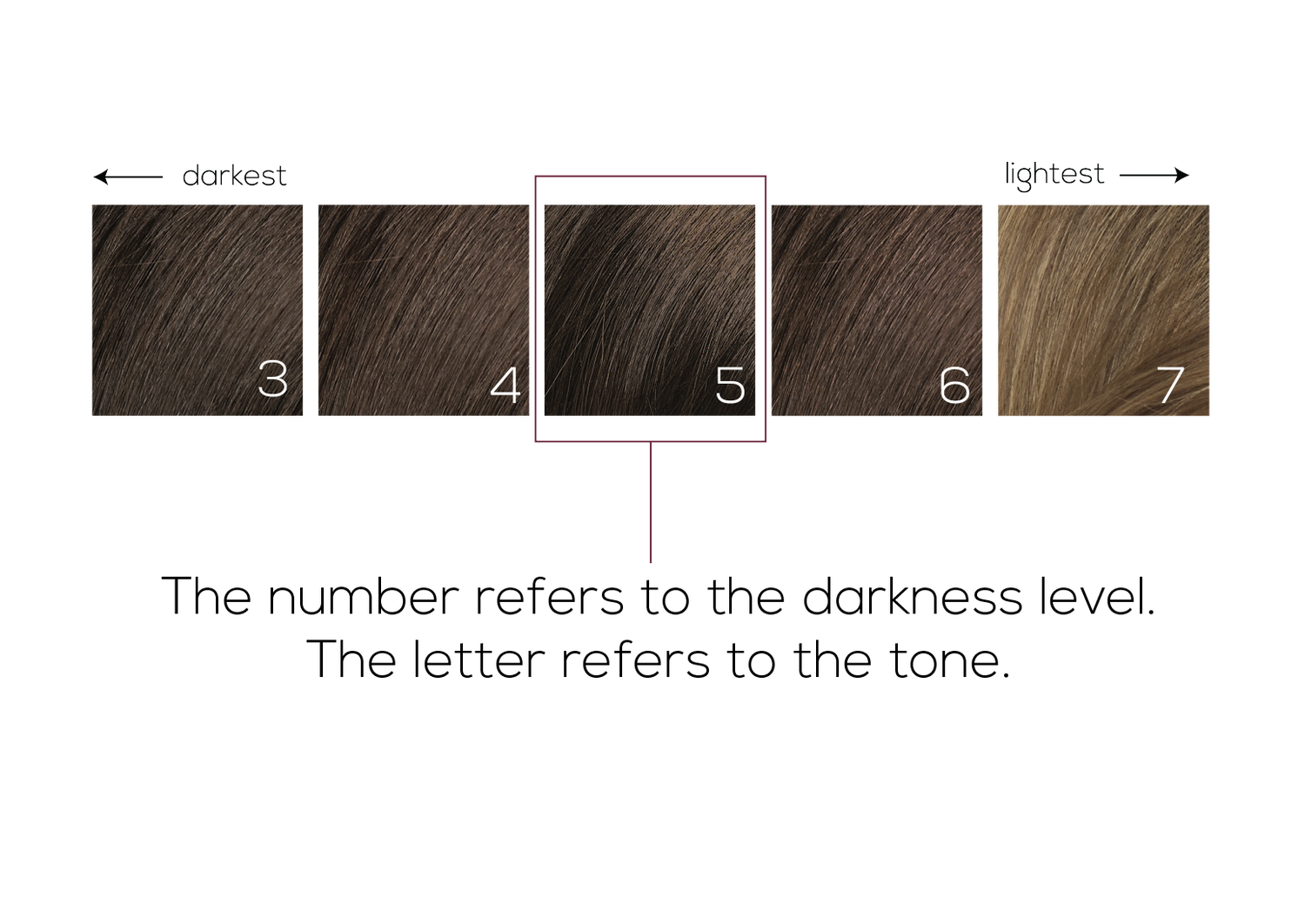 dark hair color chart