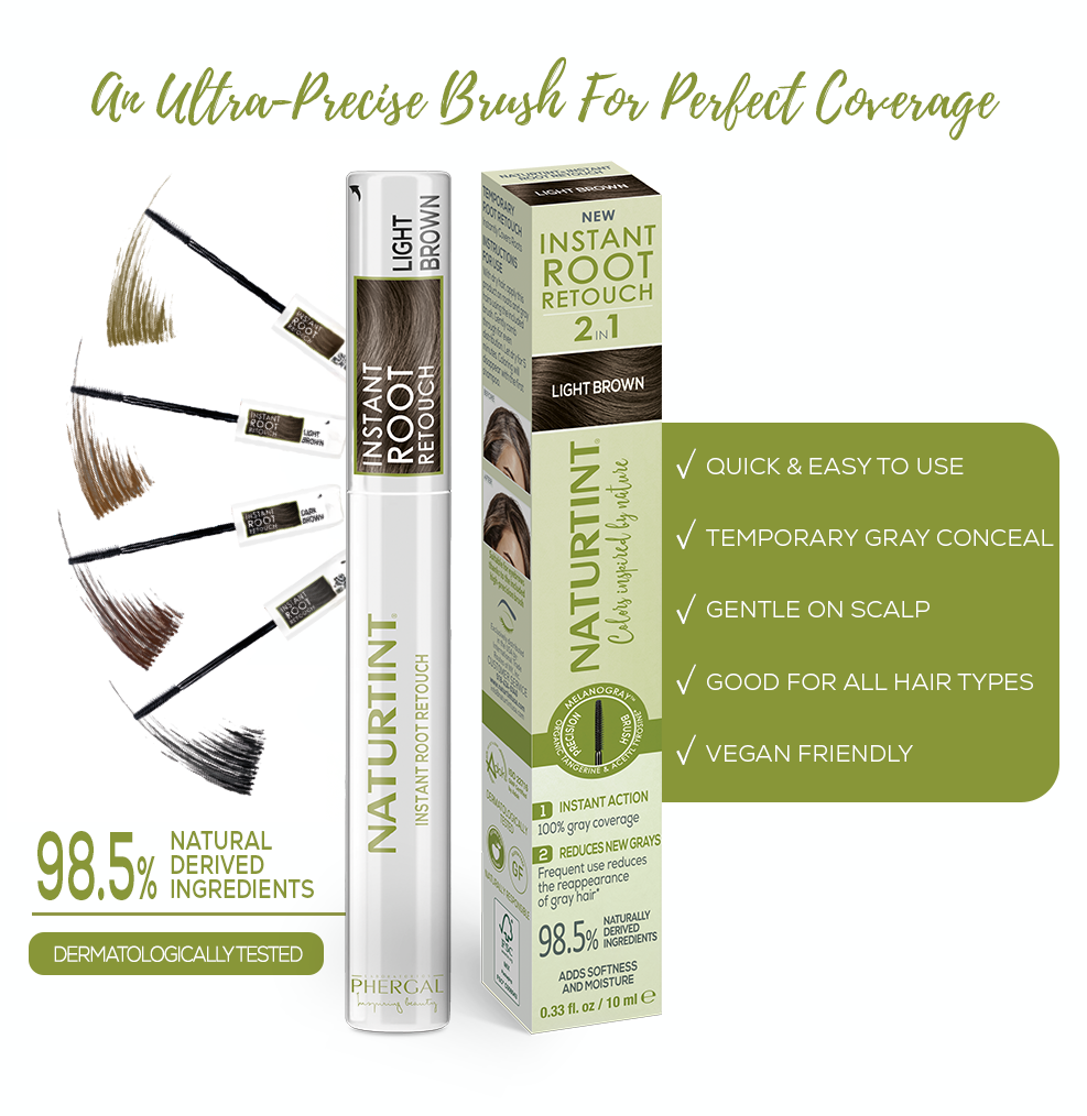 Instant Root Retouch 2 in 1 - Light Brown – Naturtint USA Instant Root Retouch 2 in 1 - Light Brown – Naturtint USA