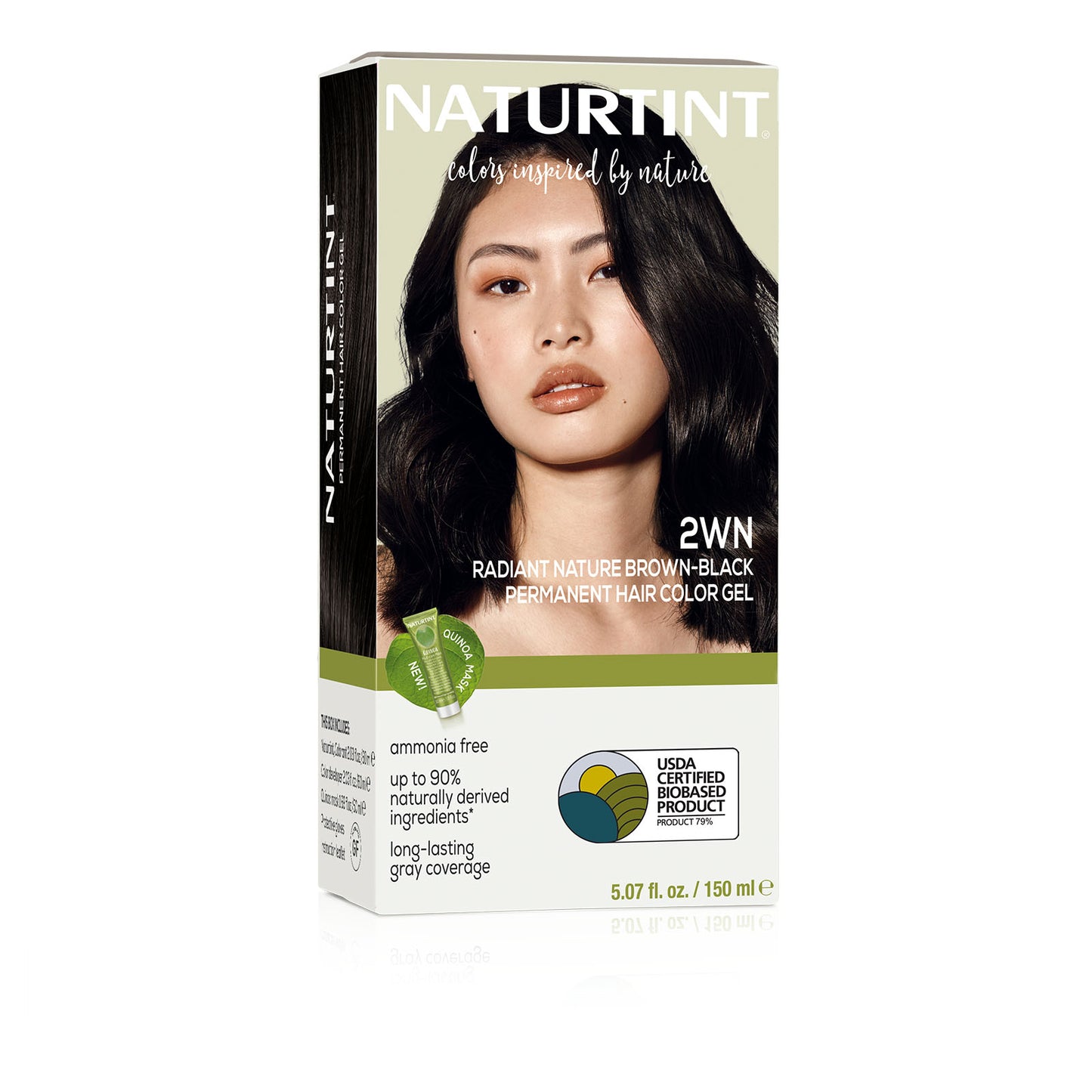 Naturtint Permanent Hair Color 2WN Radiant Nature Brown Black (Packaging may vary)