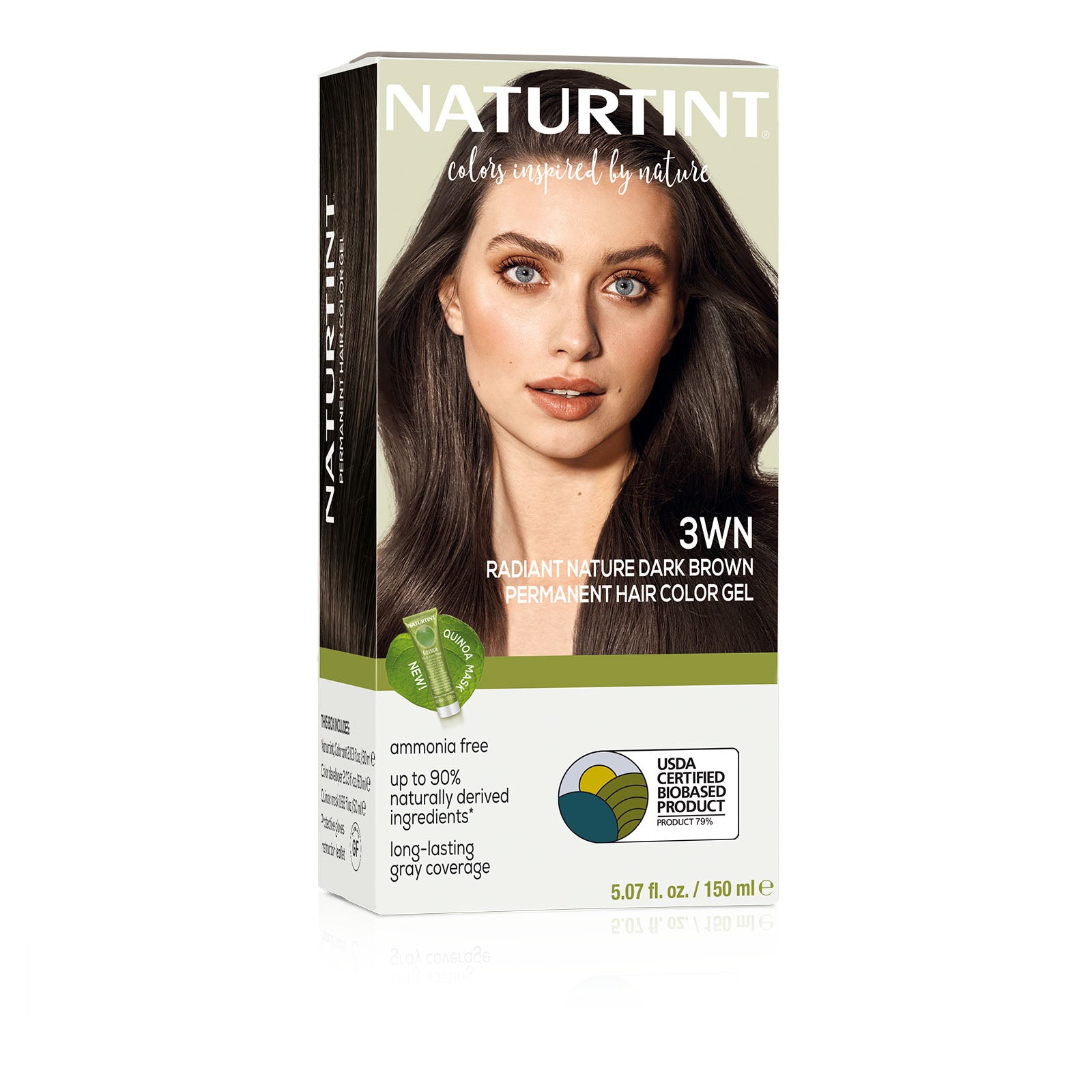【BRUNT】Heaven and Earth TAN Naturtint Permanent Hair Color 3WN Radiant Nature Dark Brown