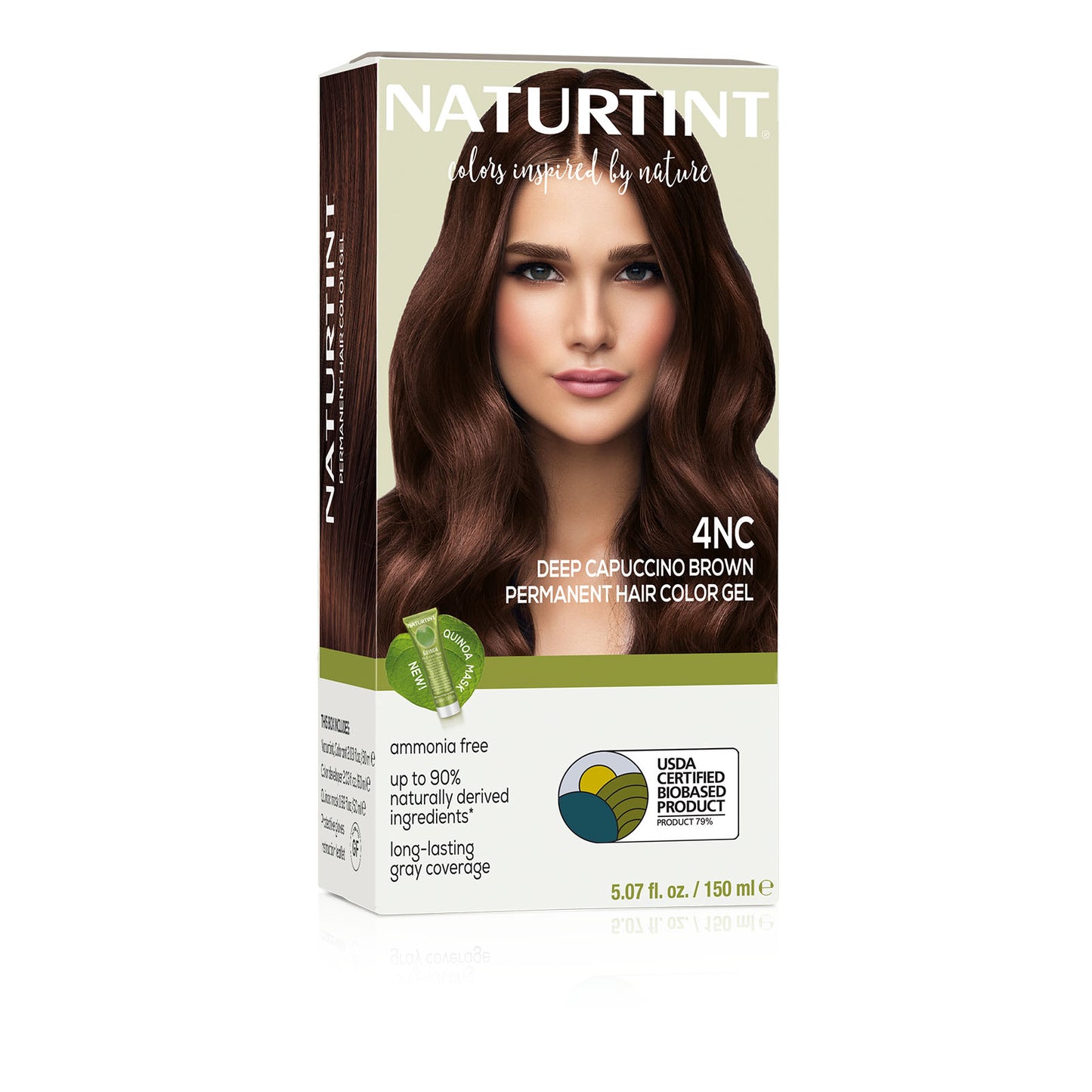 Naturtint Permanent Hair Color 4NC Deep Cappuccino Brown (Packaging may vary)