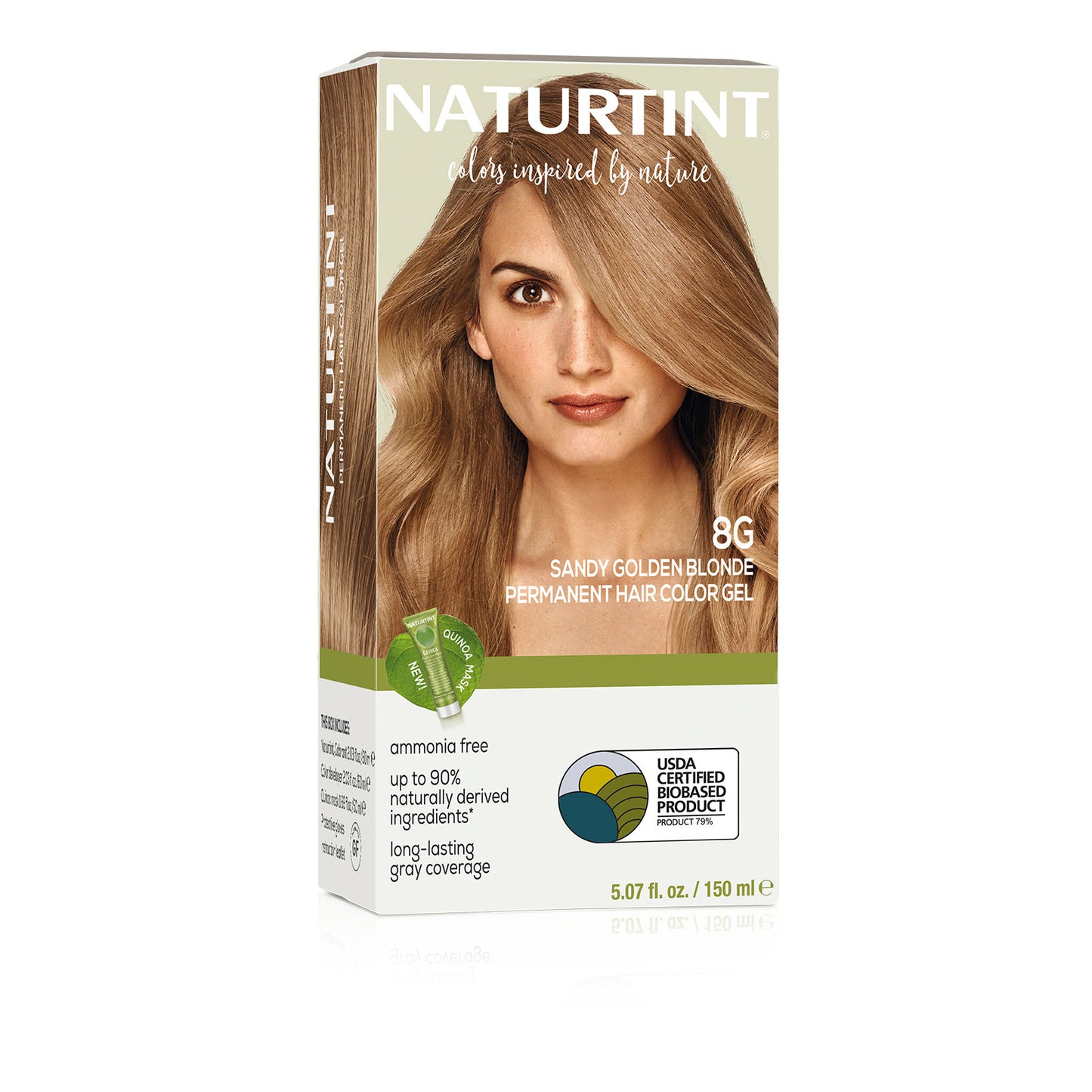 Naturtint Permanent Hair Color 8G Sandy Golden Blonde (Packaging may vary)