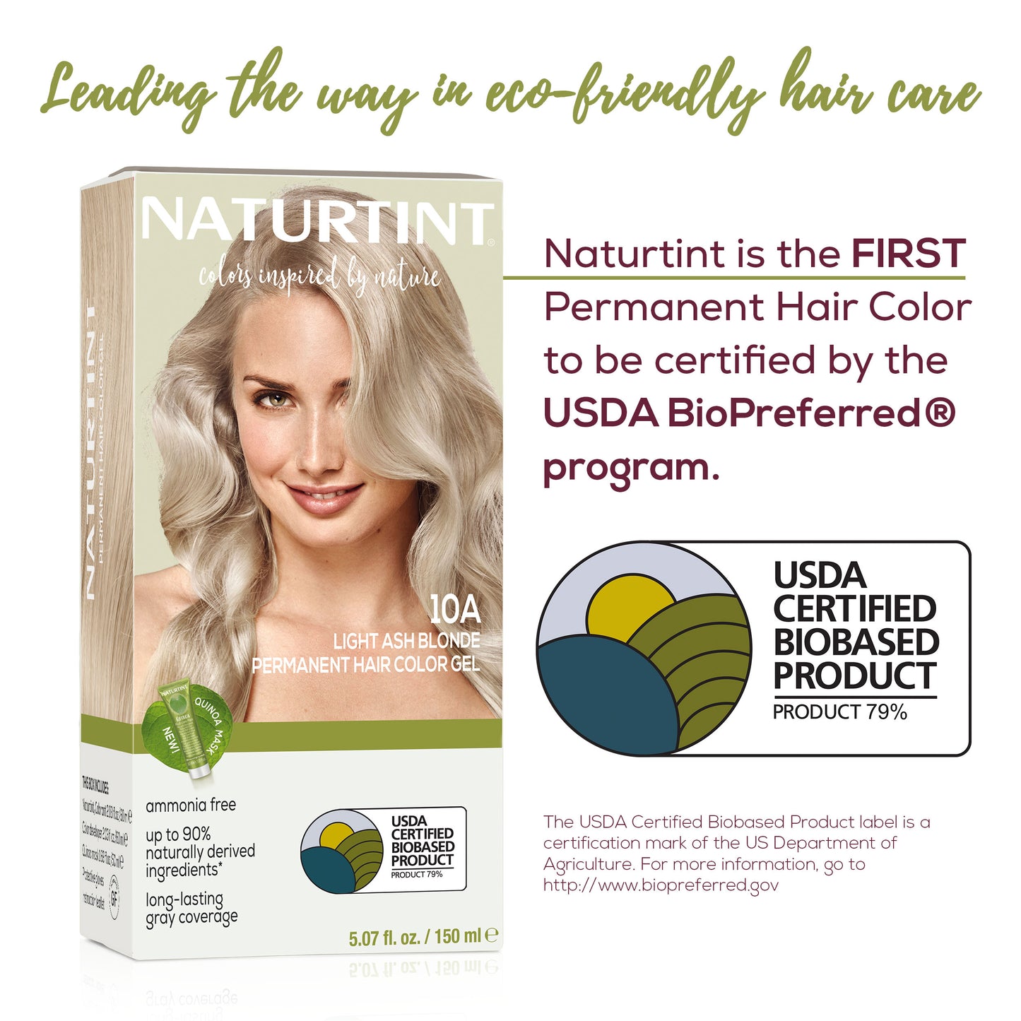Naturtint Permanent Hair Color 10A Light Ash Blonde (Packaging may vary)