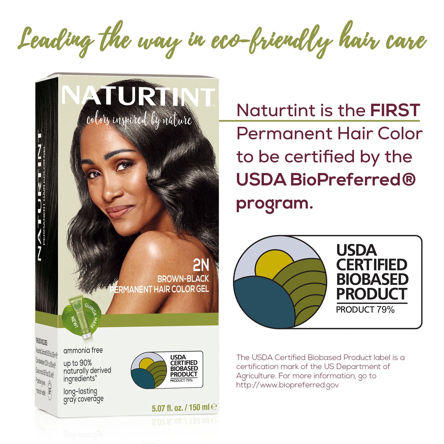 Naturtint Permanent Hair Color 2N Brown Black (Packaging may vary)