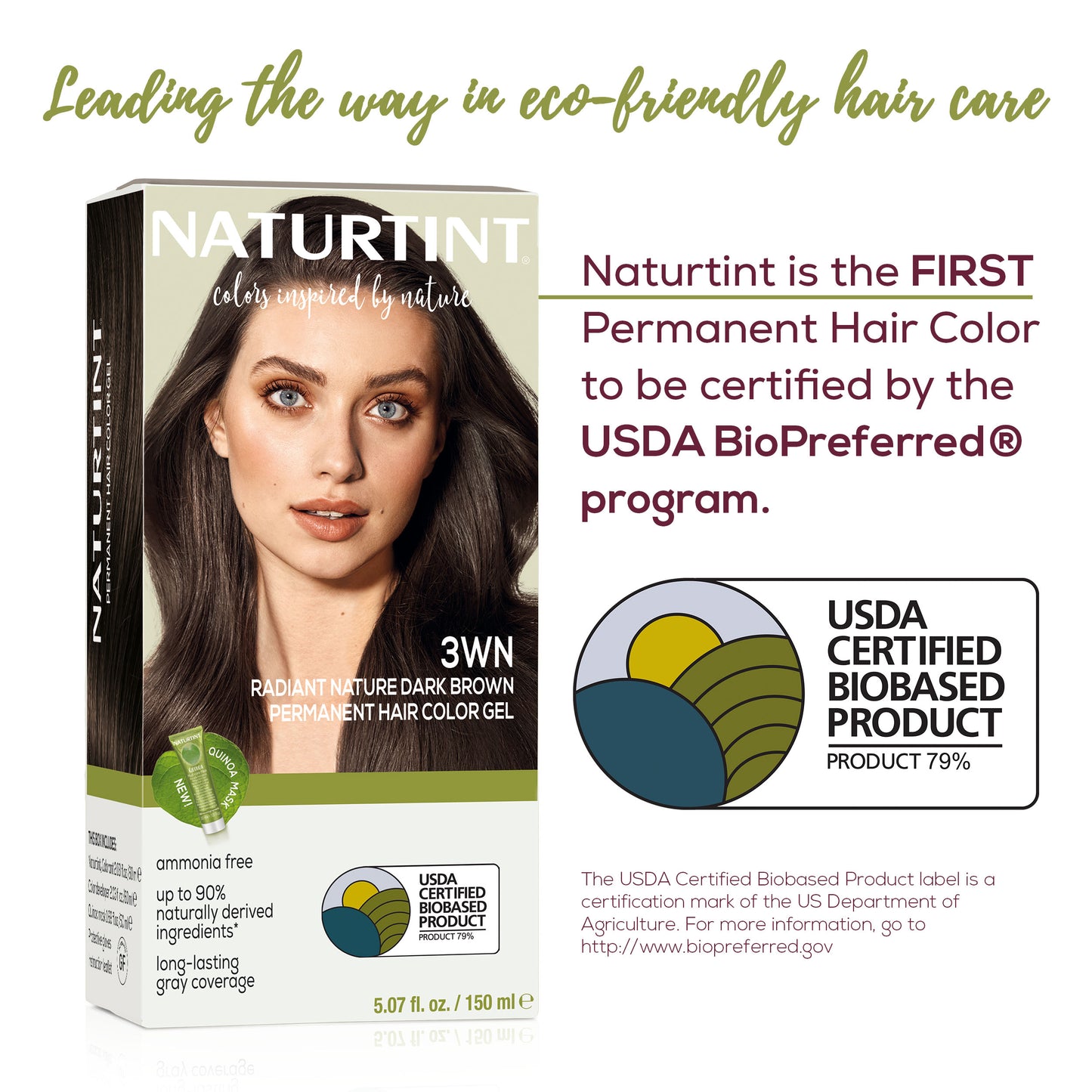 Naturtint Permanent Hair Color 3WN Radiant Nature Dark Brown (Packaging may vary)