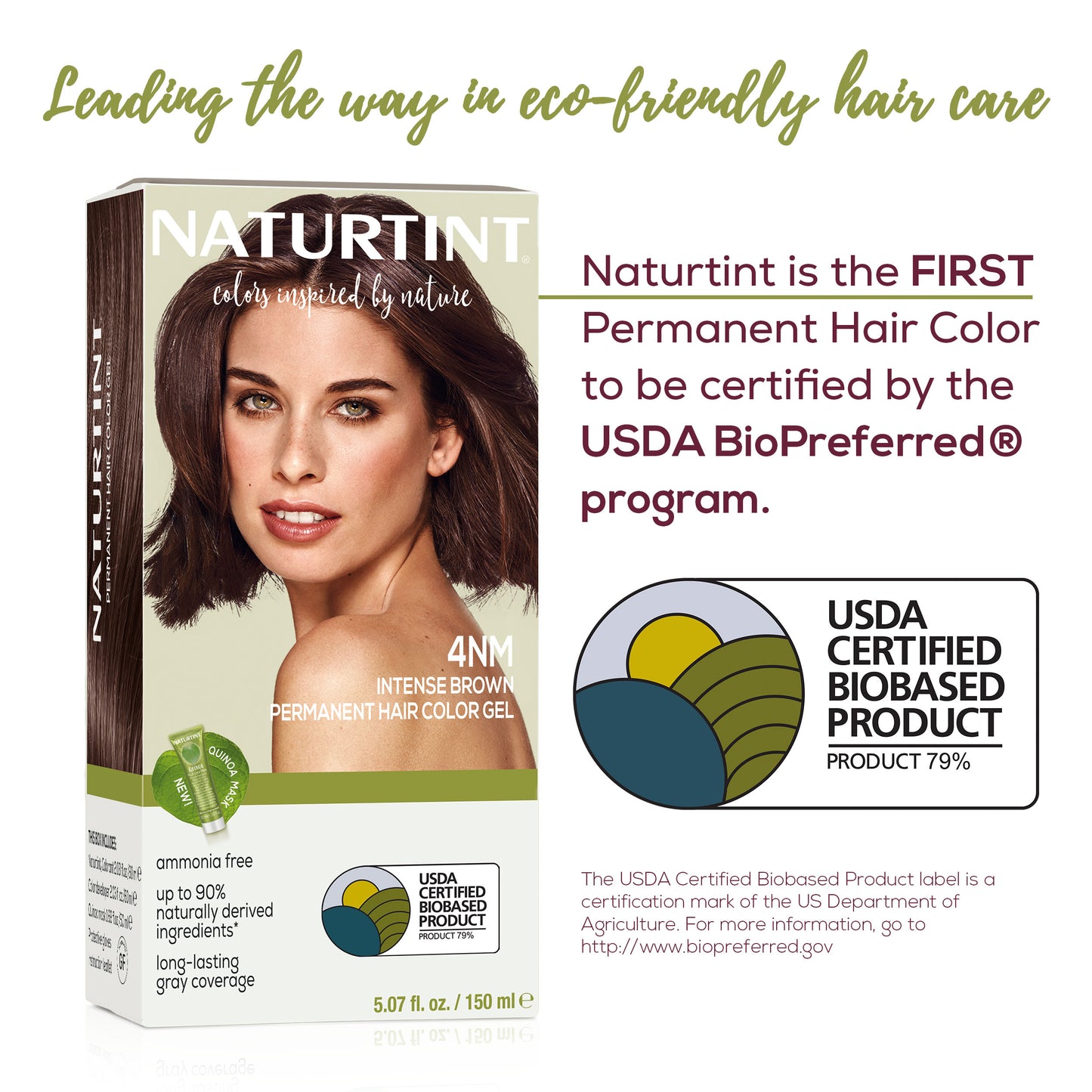 Naturtint Permanent Hair Color 4NM Intense Brown (Packaging may vary)