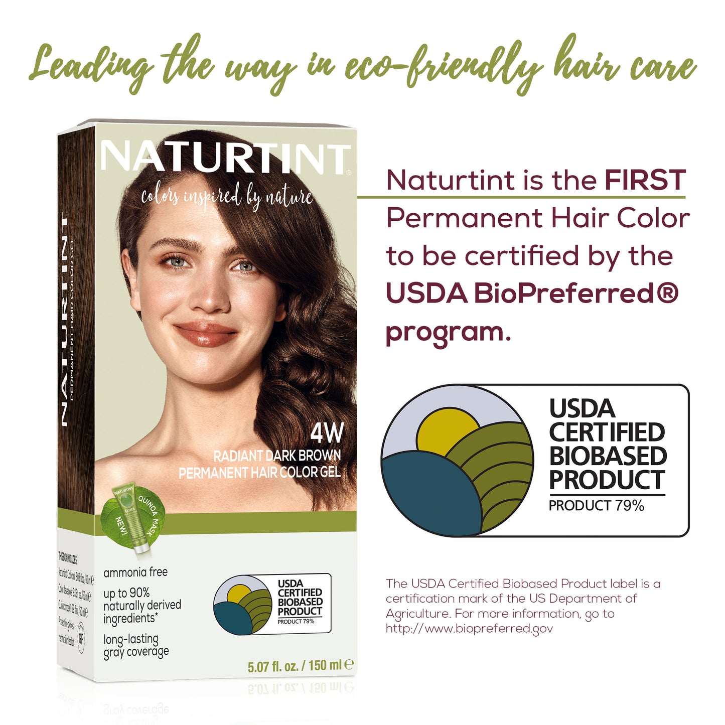 Naturtint Permanent Hair Color 4W Radiant Dark Brown (Packaging may vary)