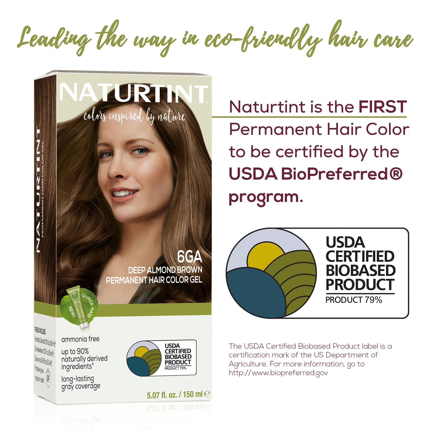 Naturtint Permanent Hair Color 6GA Deep Almond Brown (Packaging may vary)
