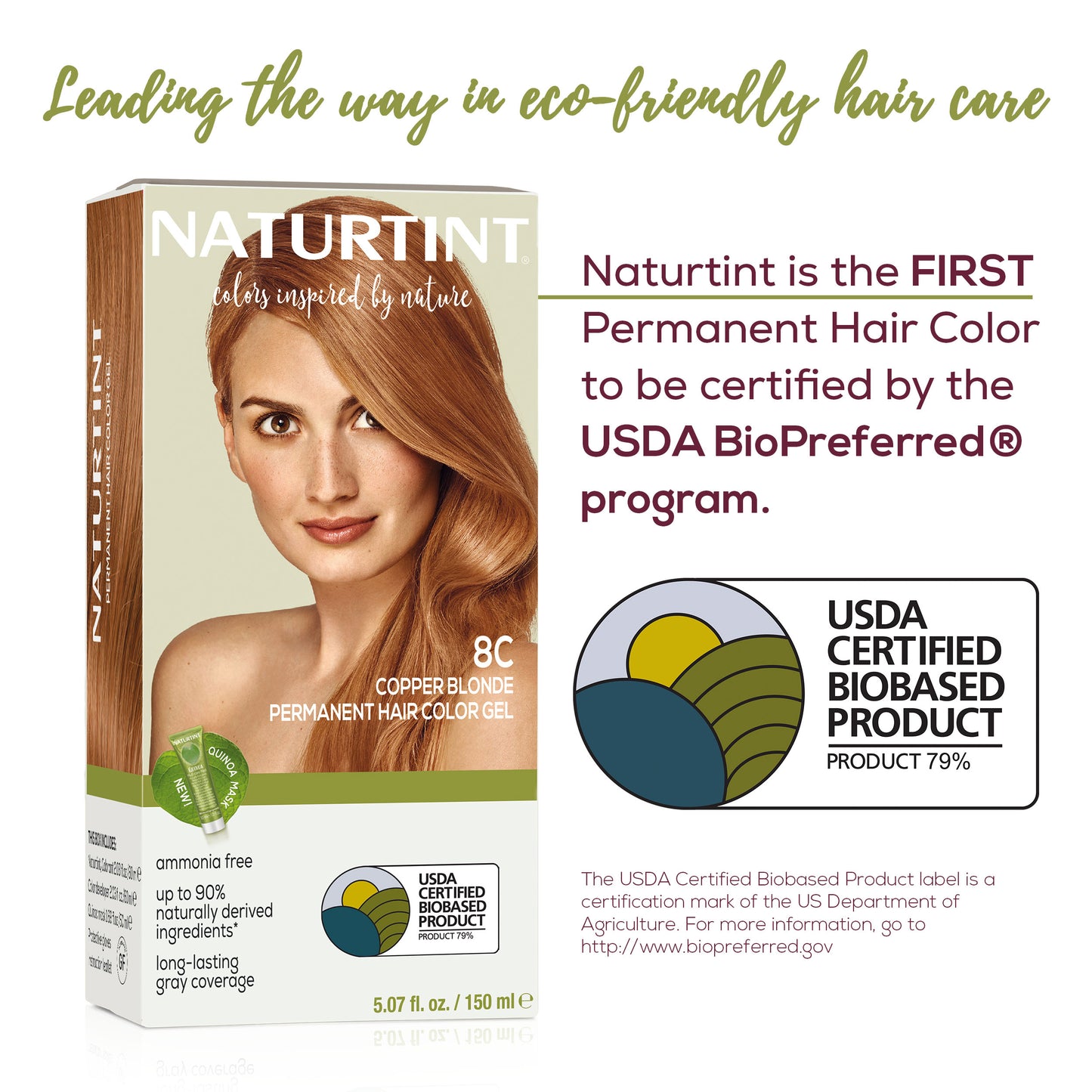 Naturtint Permanent Hair Color 8C Copper Blonde (Packaging may vary)