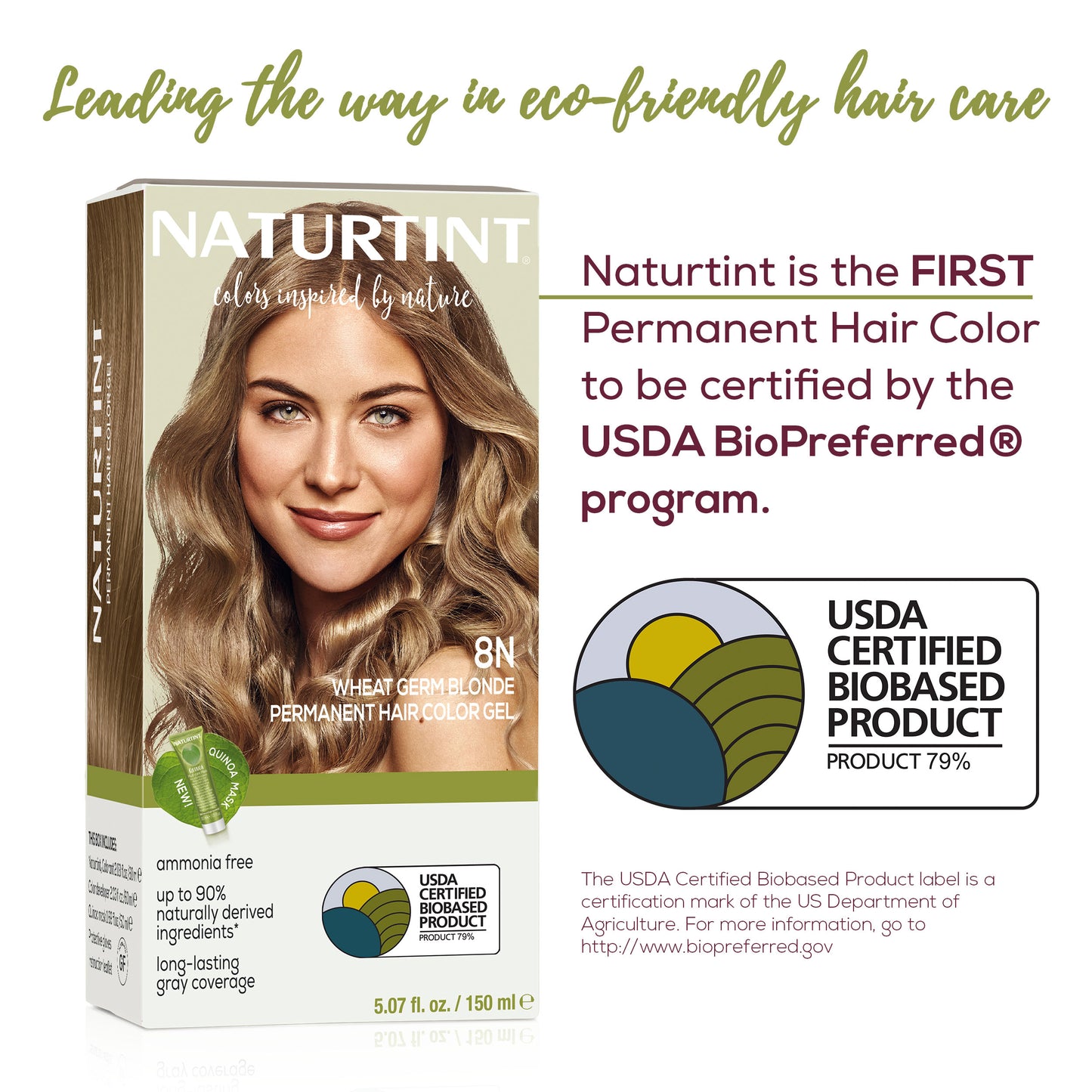 Naturtint Permanent Hair Color 8N Wheat Germ Blonde (Packaging may vary)