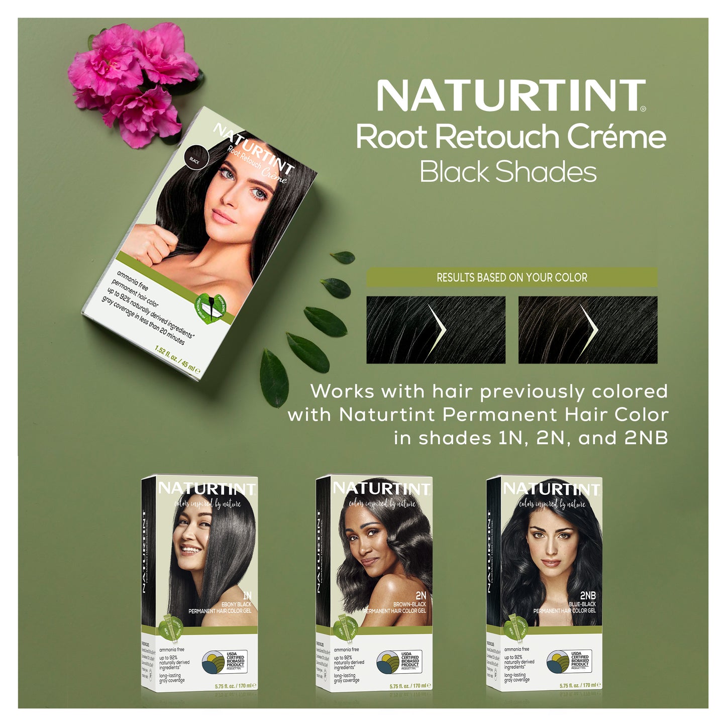 Naturtint Root Retouch Crème Permanent Hair Color - Black